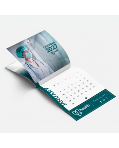Custom wall calendar with lip design for business and promotional printing