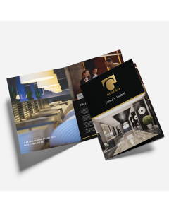 CardStock Brochure + RAISED METALLIC FOIL