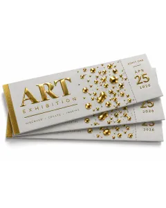 Tickets + Raised Foil