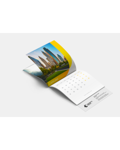 Custom wall calendar with lip design for business and promotional printing