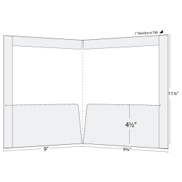 Top Fold File Top/Side-Reinforced-Pocket-Folder