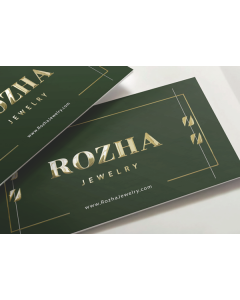 27pt-Business Cards Lamination + Gold / Silver Foil 