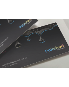 27pt-Business Cards Lamination + SPOT UV