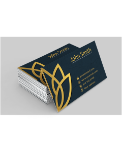 Luxury Business Cards Matte Lamination + Foil / Raised Spot UV