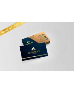 Luxury Business Cards - Gloss Lamination + Foil / Raised Spot UV