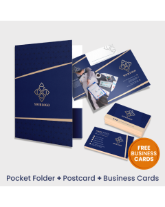 Pocket Folder + Business Cards + Postcard (Summer Bundle)