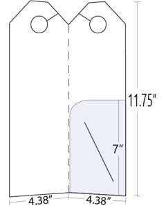 Small Pocket folder with Hanger