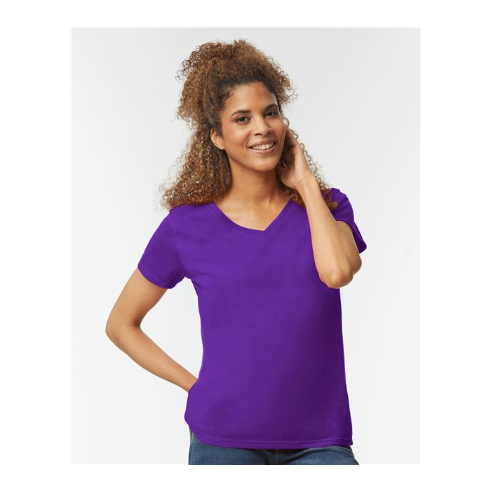 Gildan Heavy Cotton™ Women’s V-Neck T-Shirt | 5V00L