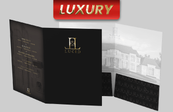 Luxury Pocket Folders - Soft Touch Laminated + Foil