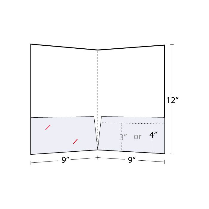 9x12 Booklet Pocket Folders