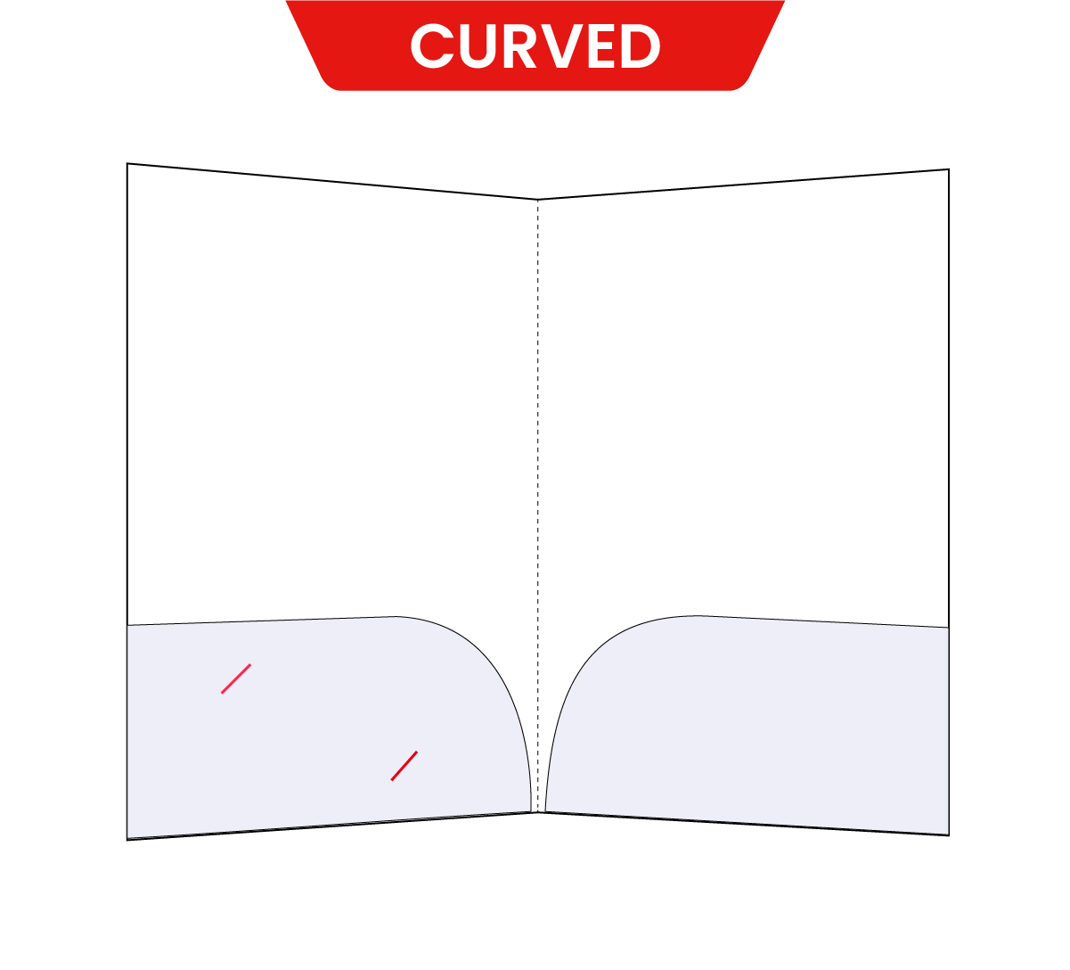 Curved Pocket Folders