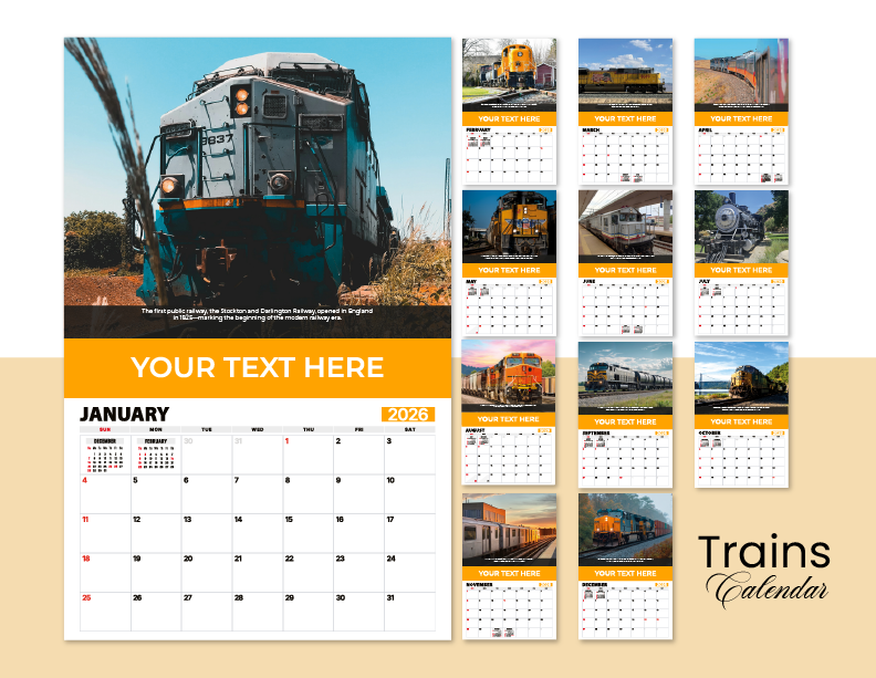 Trains Calendar