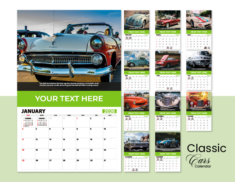 Classic Cars Calendar